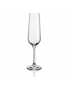 Champagne glass Points Amber Glass 180 ml (6 Units) | Tienda24 Tienda24.eu