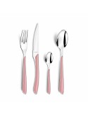 Cutlery Amefa Eclat Pink Metal (24 pcs) | Tienda24 Tienda24.eu