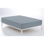 Sábana Bajera Alexandra House Living Gris Acero 135/140 x 200 cm de Alexandra House Living, Sábanas y fundas de almohada - Re...