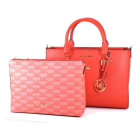 Borsa Donna Michael Kors CHARLOTE Rosso 30 x 20 x 12 cm di Michael Kors, Borse a spalla - Rif: S0378272, Prezzo: 240,52 €, Sc...