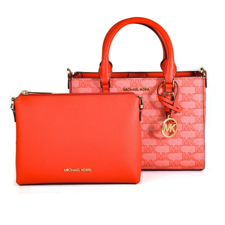 Bolsa Mulher Michael Kors CHARLOTE Vermelho 27 x 16 x 10 cm de Michael Kors, Shoppers e malas de ombro - Ref: S0378274, Preço...