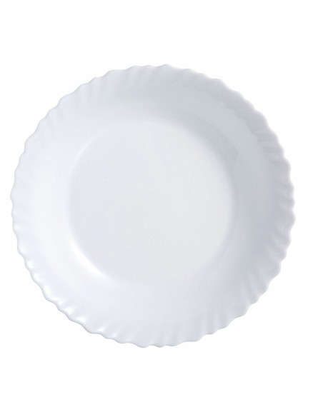 Assiette plate Luminarc Feston Blanc verre (Ø 25 cm) | Tienda24 Tienda24.eu