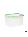 Fiambrera Quid Greenery 2,8 L Transparente Plástico (4 Unidades) (Pack 4x) | Tienda24 Tienda24.eu