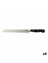 Bread Knife Quid Professional Inox Chef Black Metal 20 cm (Pack 6x) | Tienda24 Tienda24.eu