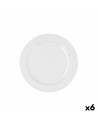 Dessert dish Bidasoa Glacial Ala Estrch White Ceramic 20 cm (6 Units) (Pack 6x) | Tienda24 Tienda24.eu