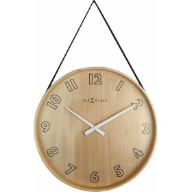 Wall Clock White Natural Wood 60 x 60 x 5,5 cm | Tienda24 - Global Online Shop Tienda24.eu