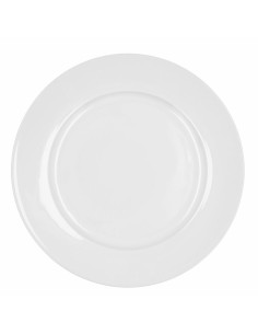 Plato de Postre Inde Zen Porcelana Blanco 18 x 18 x 2,5 cm (6 Unidades) | Tienda24 Tienda24.eu