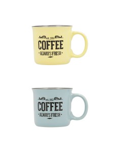 Set of Mugs with Saucers Versa Aia Porcelain (6 Pieces) (9 x 14 x 14 cm) | Tienda24 Tienda24.eu