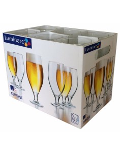 Set de Vasos Luminarc Pinta Transparente Vidrio (360 ml) (4 Unidades) | Tienda24 Tienda24.eu