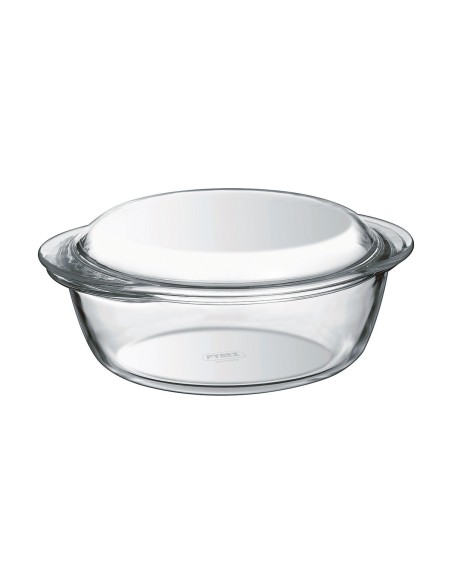 Casserole with lid Pyrex Essentials 1,4 L Transparent Glass | Tienda24 Tienda24.eu