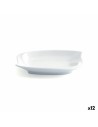 Plate Quid Gastro Fun Small White Ceramic 15,5 x 10 cm (12 Units) (Pack 12x) | Tienda24 Tienda24.eu