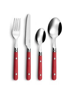 Set de Cubiertos Pradel essentiel Ecorce 20 Piezas Acero Metal | Tienda24 Tienda24.eu