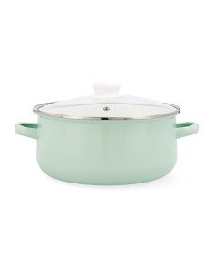 Casserole with glass lid Quttin New Neron Steel 26 x 18 x 10 cm (6 Units) | Tienda24 Tienda24.eu