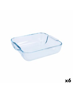 Teglia da Cucina Pyrex Classic Quadrato Trasparente Vetro 25 x 22 x 6 cm (6 Unità) da Pyrex, Piatti e teglie - Ref: S2706676,...