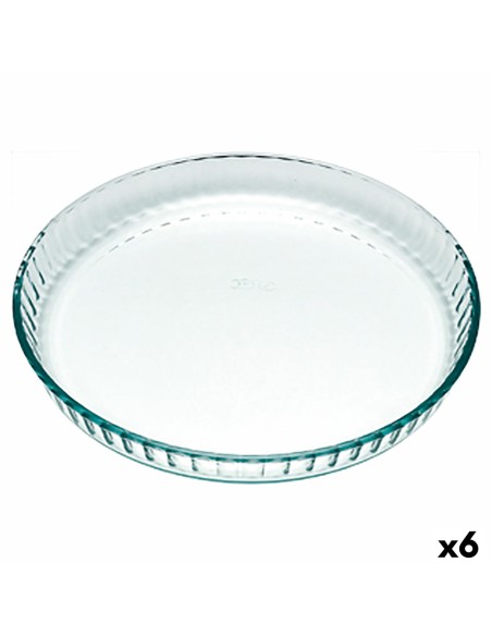 Backform Pyrex Classic rund Eben Durchsichtig 25 x 25 x 4 cm (6 Stück) | Tienda24 Tienda24.eu