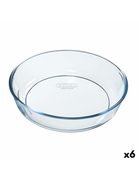 Backform Pyrex Classic Vidrio rund Durchsichtig 6 Stück 26 x 26 x 6 cm | Tienda24 Tienda24.eu