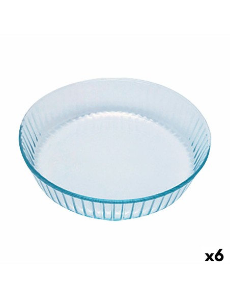 Oven Mould Pyrex Classic Circular Transparent 27 x 27 x 6 cm (6 Units) | Tienda24 Tienda24.eu