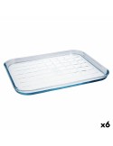 Molde para o Forno Pyrex Classic Vidrio Plano Transparente Vidro 33 x 27 x 2 cm (6 Unidades) | Tienda24 Tienda24.eu