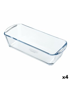 Moule pour four Pyrex Classic Vidrio Rectangulaire Transparent verre 28 x 11 x 8 cm (4 Unités) | Tienda24 Tienda24.eu