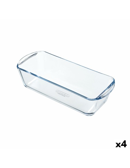 Stampo da Forno Pyrex Classic Vidrio Rettangolare Trasparente Vetro 28 x 11 x 8 cm (4 Unità) da Pyrex, Teglie per pane - Ref:...