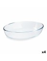 Travessa para o Forno Pyrex Classic Ovalada 30 x 21 x 7 cm Transparente Vidro (4 Unidades) | Tienda24 Tienda24.eu