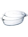 Fuente de Cocina Ô Cuisine Ocuisine Vidrio Con Tapa 3 L 1,1 L Transparente Vidrio 3 Unidades | Tienda24 Tienda24.eu