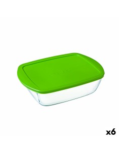 Hermetic Lunch Box Bidasoa Infinity Circular 970 ml Yellow Glass (12 Units) | Tienda24 Tienda24.eu