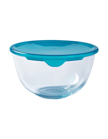 Panier-repas rond avec couvercle Pyrex Cook & Store 16 x 16 x 10 cm Bleu 1 L Silicone verre (3 Unités) | Tienda24 Tienda24.eu