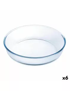 Backform Pyrex Classic rund Eben Durchsichtig 25 x 25 x 4 cm (6 Stück) | Tienda24 Tienda24.eu