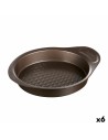 Moule pour four Pyrex Asimetria Rond Noir Ø 26 cm (6 Unités) | Tienda24 Tienda24.eu