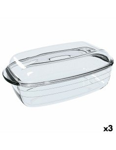 Bandeja para Horno Borcam Bizcocho Con asas Transparente 1,63 L (12 Unidades) | Tienda24 Tienda24.eu