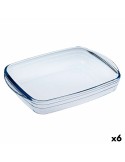 Moule pour four Ô Cuisine Ocuisine Vidrio Rectangulaire Transparent verre 23 x 15 x 5 cm (6 Unités) | Tienda24 Tienda24.eu