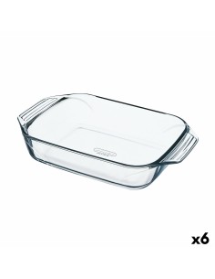 Flat plate Ariane Vital Squared Ceramic White (27 x 21 cm) (12 Units) | Tienda24 Tienda24.eu