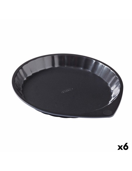 Oven Mould Pyrex Magic Circular Black Flat Ø 27 cm (6 Units) | Tienda24 Tienda24.eu