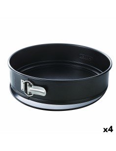 Stampo Removibile Pyrex Magic Rotondo Nero 20 cm Metallo 4 Unità da Pyrex, Stampi per torte e pan di spagna - Ref: S2707017, ...