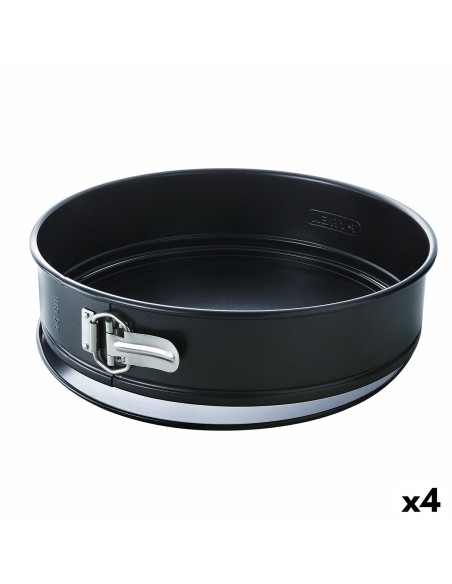 Stampo Removibile Pyrex Magic Rotondo Nero 20 cm Metallo 4 Unità da Pyrex, Stampi per torte e pan di spagna - Ref: S2707017, ...