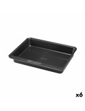 Backform Pyrex Magic karriert rechteckig Schwarz Metall 24 x 24 cm (6 Stück) | Tienda24 Tienda24.eu