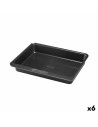 Molde para Horno Pyrex Magic Cuadrado Rectangular Negro Metal 24 x 24 cm (6 Unidades) | Tienda24 Tienda24.eu