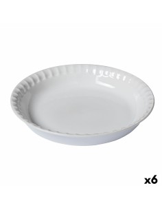 Stampo da Forno Pyrex Supreme Rotondo 25,5 x 25,5 x 4 cm Bianco (6 Unità) da Pyrex, Stampi per quiche e torte - Ref: S2707038...