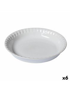 Molde para o Forno Pyrex Asimetria Redondo Preto Ø 26 cm (6 Unidades) | Tienda24 Tienda24.eu