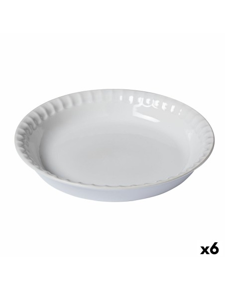 Moule pour four Pyrex Supreme Rond 25,5 x 25,5 x 4 cm Blanc (6 Unités) | Tienda24 Tienda24.eu