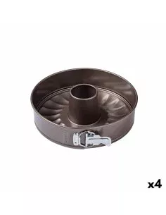 Moule pour four Quttin Donuts Acier au carbone Noir 26,5 x 18 x 2 cm (12 Unités) | Tienda24 Tienda24.eu