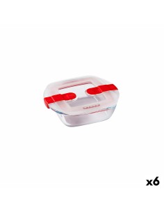 Porta pranzo Ermetico Pyrex Cook & Heat 15 x 12 x 4 cm 350 ml Trasparente Vetro (6 Unità) da Pyrex, Conservazione di alimenti...