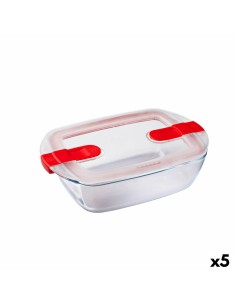 Lunch box Pyrex COOK&HEAT Transparent Glass | Tienda24 Tienda24.eu