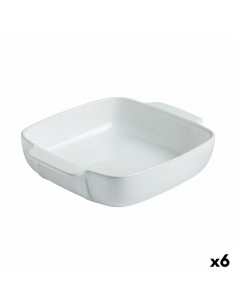 Pirofila da Forno Pyrex Signature Quadrato 29 x 24 x 7 cm Ceramica Bianco (6 Unità) da Pyrex, Piatti e teglie - Ref: S2707090...