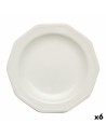 Prato de Sobremesa Churchill Artic Cerâmica Branco servies (Ø 20,5 cm) (6 Unidades) | Tienda24 Tienda24.eu