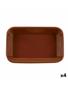 Teglia da Cucina Raimundo Argilla cotta Ceramica Marrone (35 x 25 x 6 cm) (4 Unità) da Raimundo, Piatti e teglie - Ref: S2707...