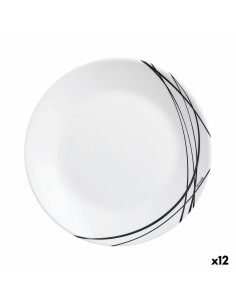 Serving Platter Bidasoa Glacial Ceramic White (36 x 21 cm) (Pack 3x) | Tienda24 Tienda24.eu