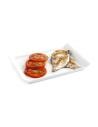 Bandeja de Aperitivos Quid Gastro Fresh 26 x 18 cm Cerámica Blanco (6 Unidades) | Tienda24 Tienda24.eu