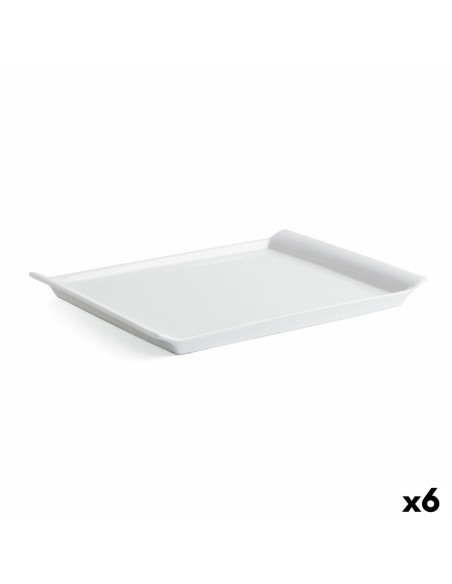 Recipiente de Cozinha Quid Gastro Fresh Cerâmica Branco (31 x 23 cm) (6 Unidades) | Tienda24 Tienda24.eu